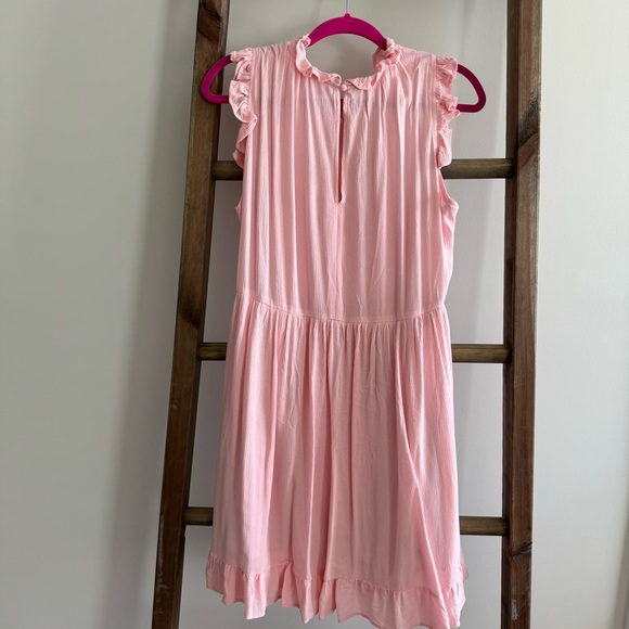 Pink High Neck Ruffle Dress - Picture 3 of 5